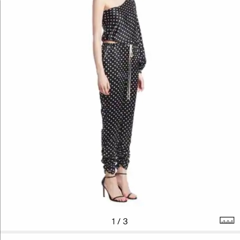 When Mirrors are Windows polka dot jumpsuit